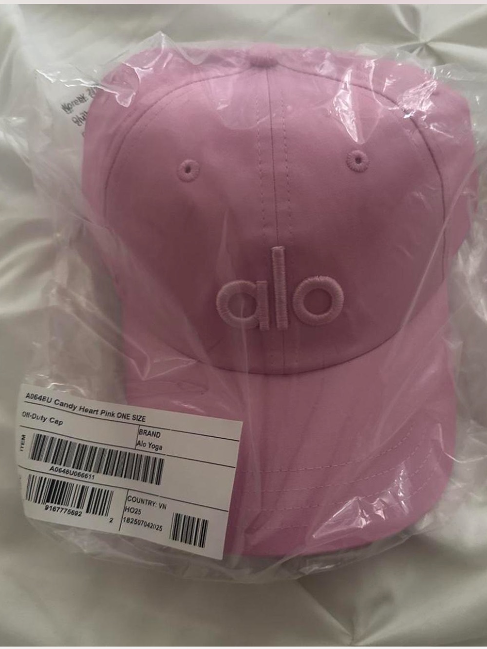 Alo District Trucker Hat Cap - Candy Heart Pink - Picture 3 of 3